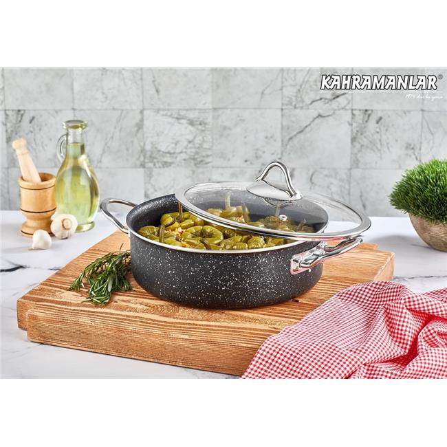 3181 TİTANYUM KISA TENCERE 24 CM