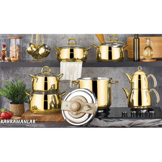 2003 AKASYA GOLD LİNE 18 PARÇA ÇELİK ÇEYİZ SETİ