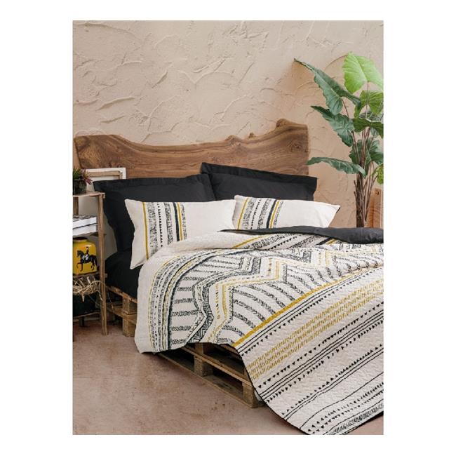 ETHNİC ELVİRA SİYAH DÖRT MEVSİM SET ÇİFT KİŞİLİK