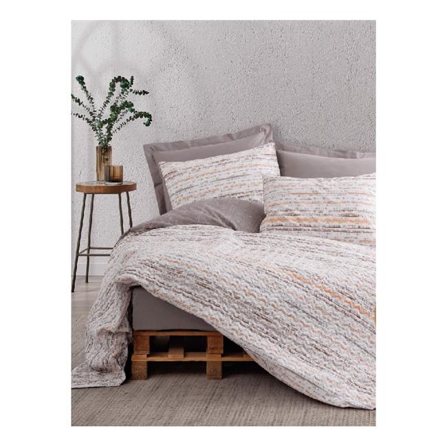 MİNİMAL FLECK VİZON DÖRT MEVSİM SET TEK KİŞİLİK