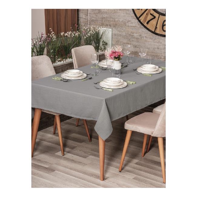 PLAİN GRİ MASA ÖRTÜSÜ 155X220