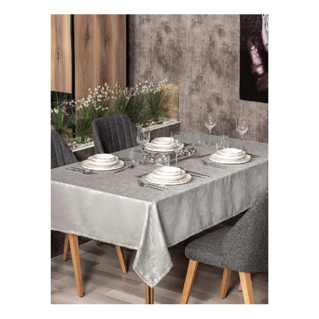 JAKARLI LAVİNİA GRİ MASA ÖRTÜSÜ 155X220
